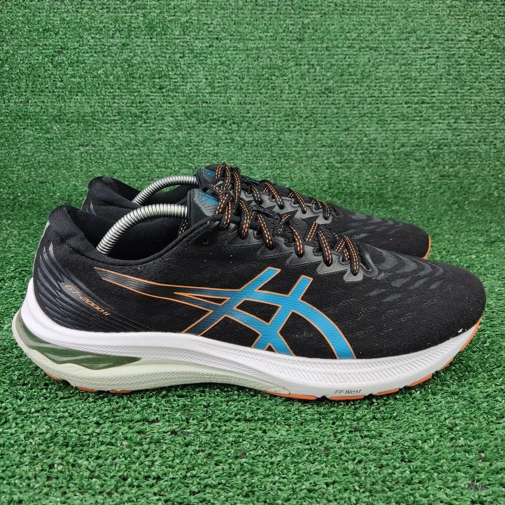 ASICS Running Shoes Mens 11 Black GT-2000 11 1011B441 Stability Athletic Sneaker